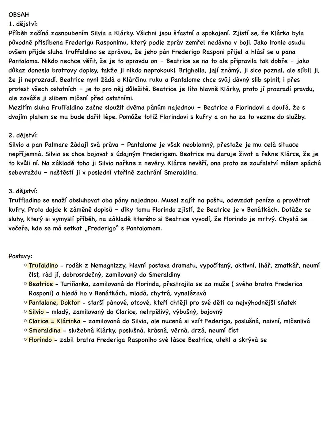 # SLUHA DVOU PANŮ
Autor: Carlo Goldoni
Literární druh: drama
Literární žánr: komedie
Literární směr/literární/obecně kulturní kontext: k