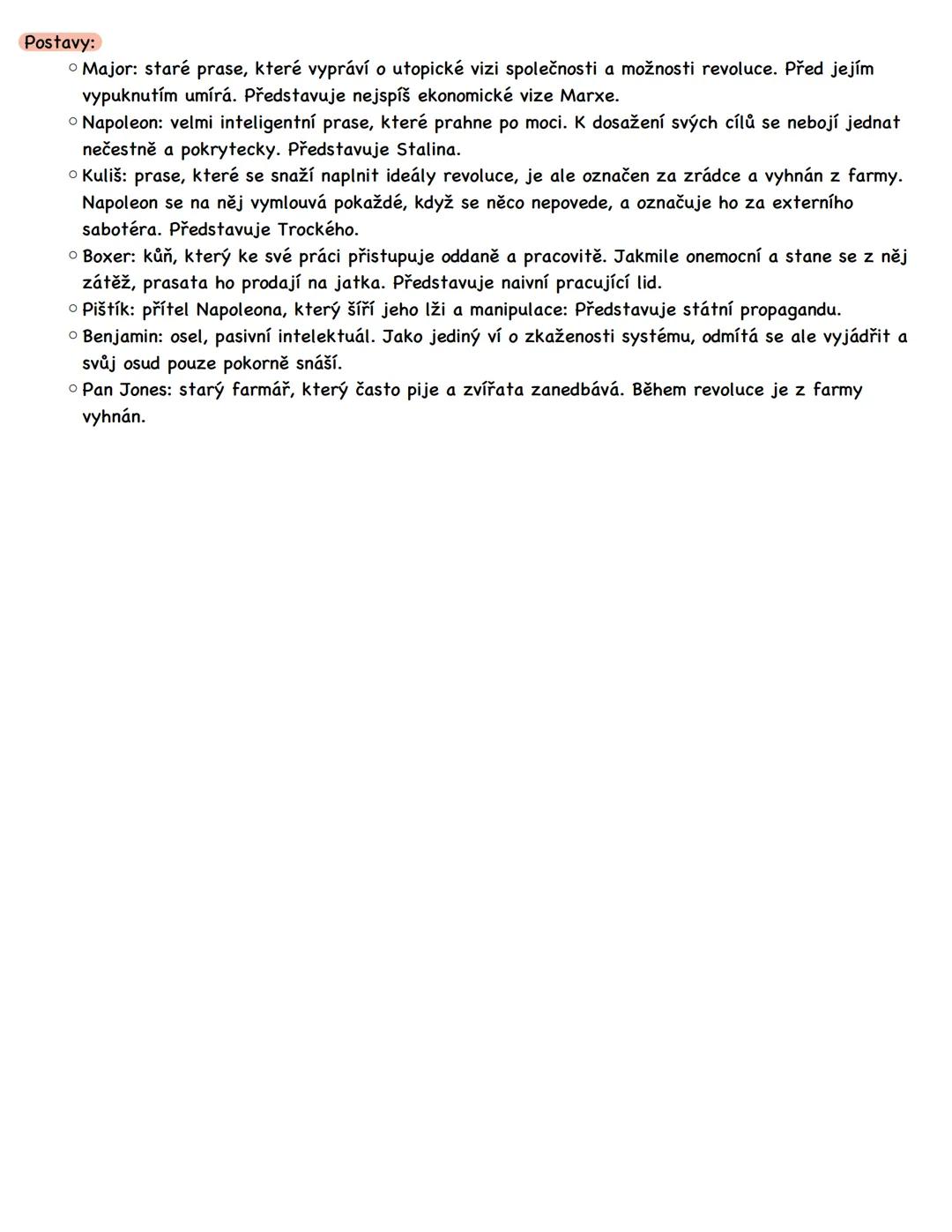 --- OCR Start ---
FARMA ZVÍŘAT
Autor: George Orwell
Literární forma: próza
Literární druh: epika
Literární žánr: alegorický antiutopický rom
