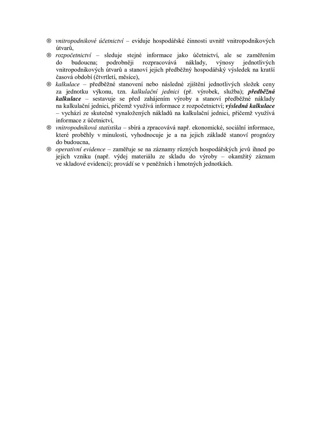 # 1. Právní úprava účetnictví
Účetnictví (def.)
= písemné zaznamenávání informací o hospodářských jevech podniku v peněžních jednotkách
-