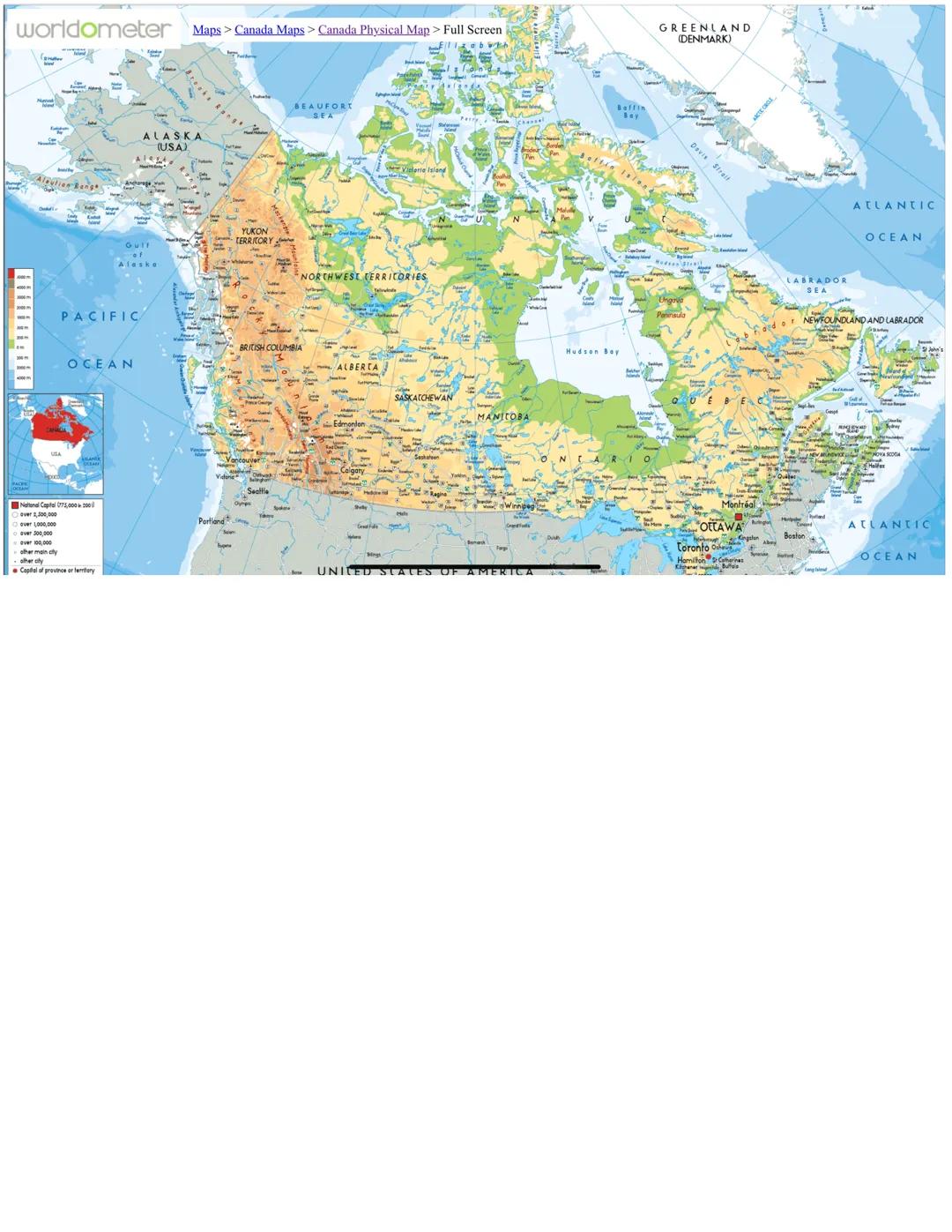 # 11. VISITING CANADA
GENERAL INFORMATION
* Canada is the 2nd largest country in the world (after Russia) => about 10 mil. km2.
* It h