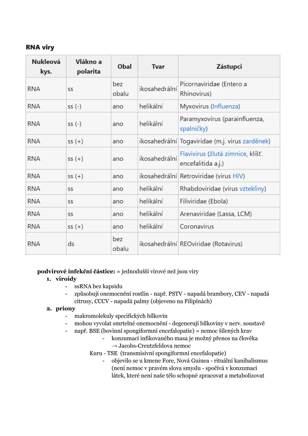 I. MO - NEBUNĚČNÉ ORGANISMY A IMUNITA
1. obecná charakteristika virů
2. odlišnost virů od ostatních živých organismů
3. rozdělení a stavba v