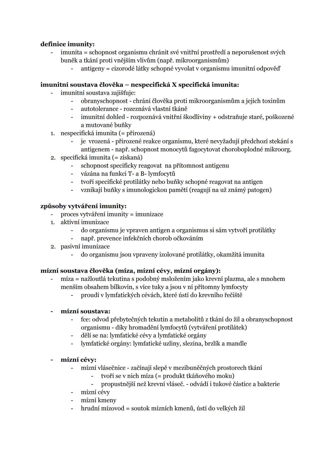 I. MO - NEBUNĚČNÉ ORGANISMY A IMUNITA
1. obecná charakteristika virů
2. odlišnost virů od ostatních živých organismů
3. rozdělení a stavba v