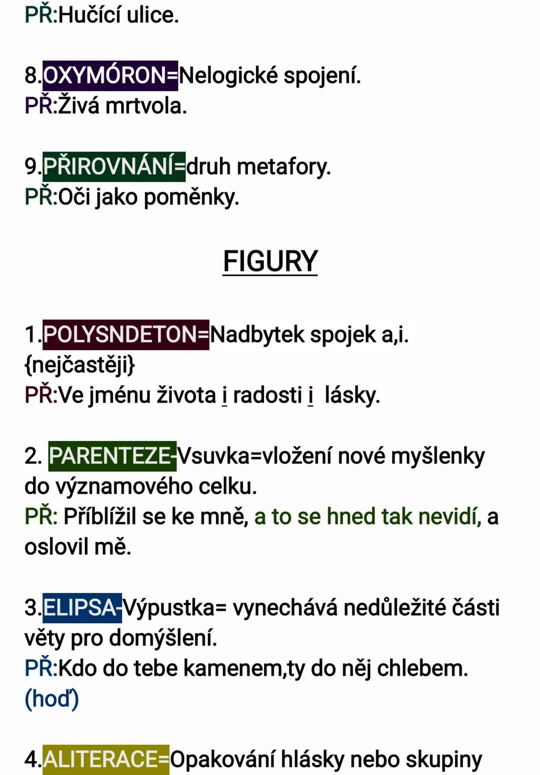 --- OCR Start ---
TROPY
1. HYPERBOLA-nadsázka, zveličuje se určitá
věc nebo jev.
PŘ: Stokrát jsem ti to říkala
2.LITOTEST-říká se méně než j