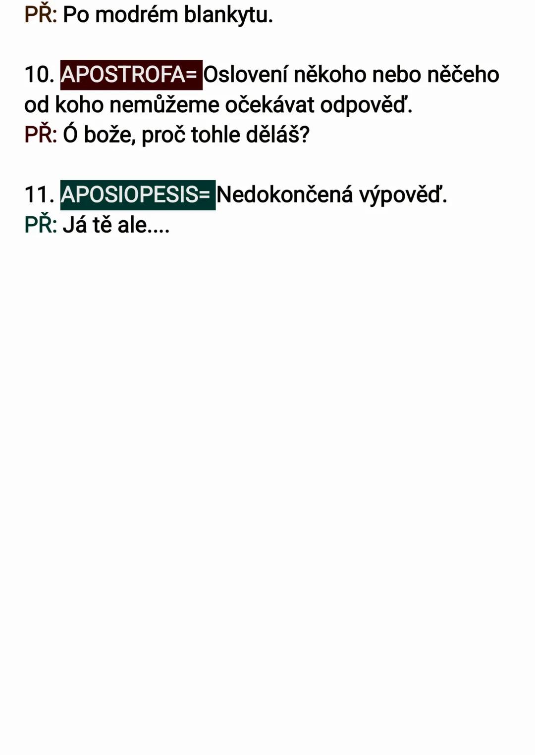 --- OCR Start ---
TROPY
1. HYPERBOLA-nadsázka, zveličuje se určitá
věc nebo jev.
PŘ: Stokrát jsem ti to říkala
2.LITOTEST-říká se méně než j