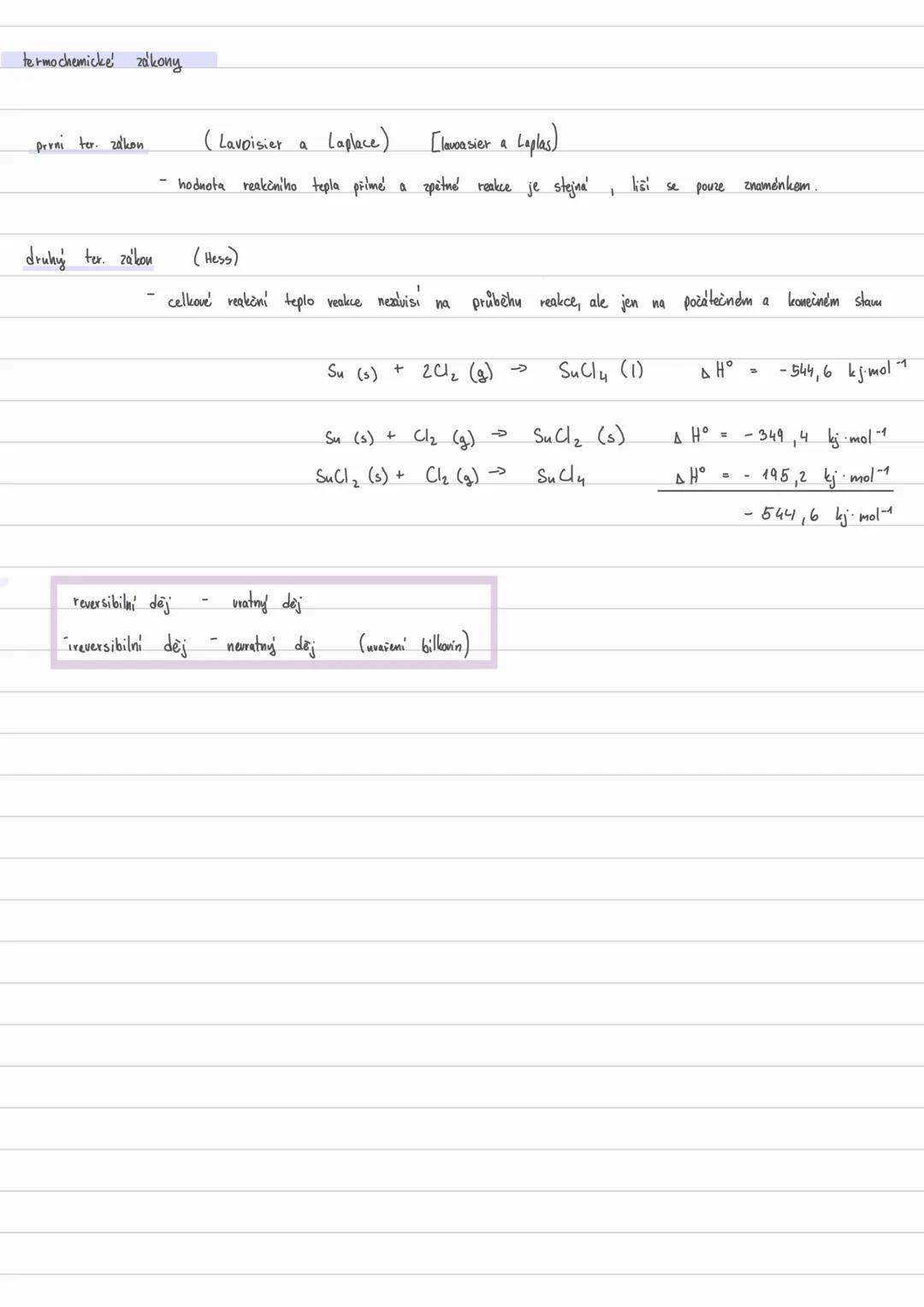 Termochemické zákony