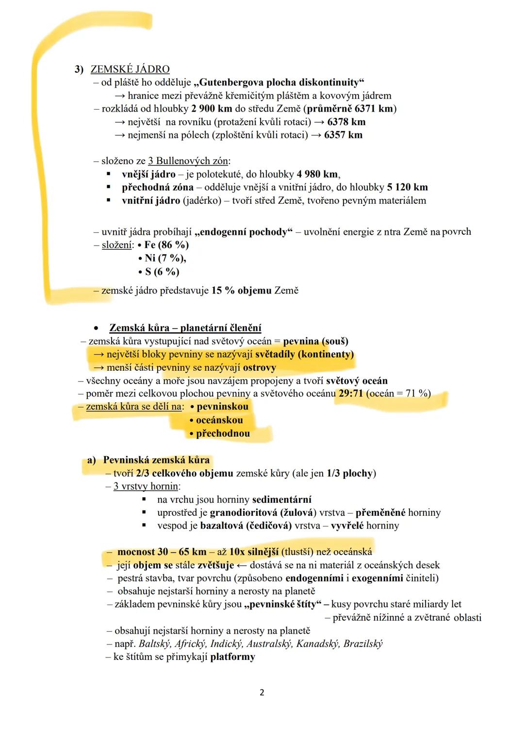 7. LITOSFÉRA
(Stavba a složení Země, tektonika, vznik pevnin a oceánů, georeliéf, endogenní pochody a jejich
VRSTVY ZEMĚ
vytvořené tvary)
li