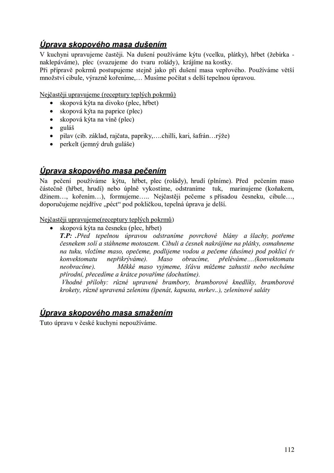 ## Učební skripta
## Kuchařská technologie Obsah:
Předmluva....
12
Hygiena a bezpečnost práce..
13
Hygienické minimum pro pracovníky v potra