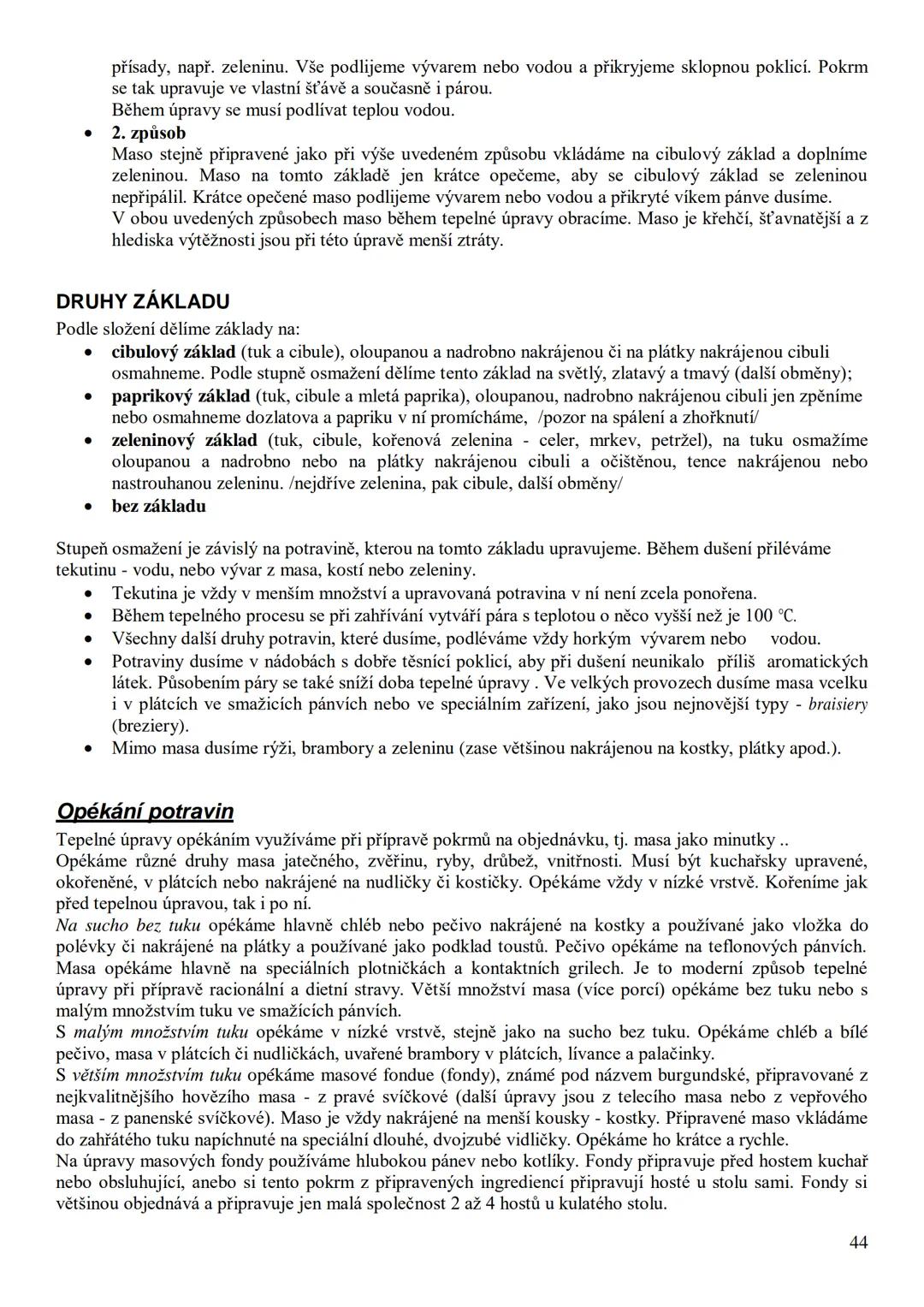 ## Učební skripta
## Kuchařská technologie Obsah:
Předmluva....
12
Hygiena a bezpečnost práce..
13
Hygienické minimum pro pracovníky v potra