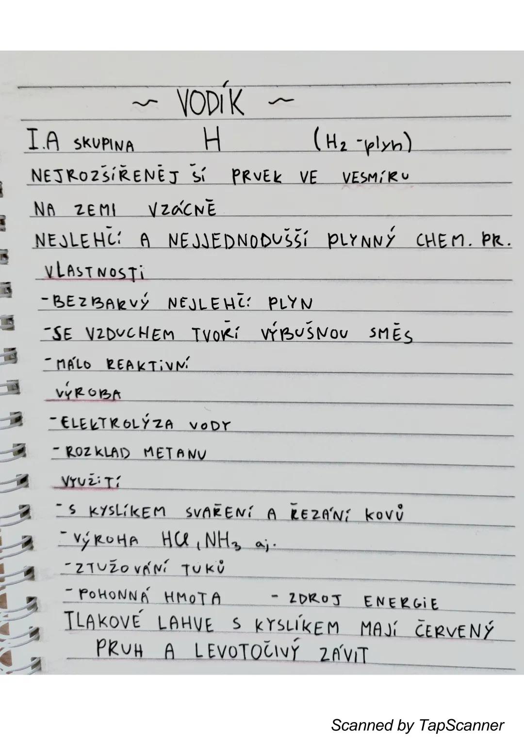 I.A SKUPINA
~ VODÍK ~
H (H₂-plyn)
NEJROZŠÍŘENĚJŠÍ PRVEK VE VESMÍRU
NA ZEMI VZÁCNĚ
NEJLEHČÍ A NEJJEDNODUŠŠÍ PLYNNÝ CHEM. PR.
VLASTNOSTI
-BEZB