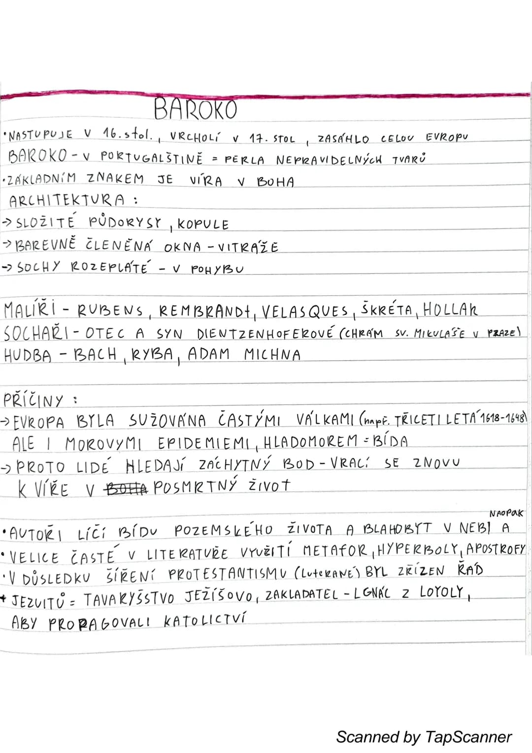 # BAROKO
* NASTUPUJE V 16. stol., VRCHOLÍ v 17. STOL, ZASÁHLO CELOU EVROPU
* BAROKO-V PORTUGALŠTINĚ = PERLA NEPRAVIDELNÝCH TVARŮ
* ZÁKLADNÍ