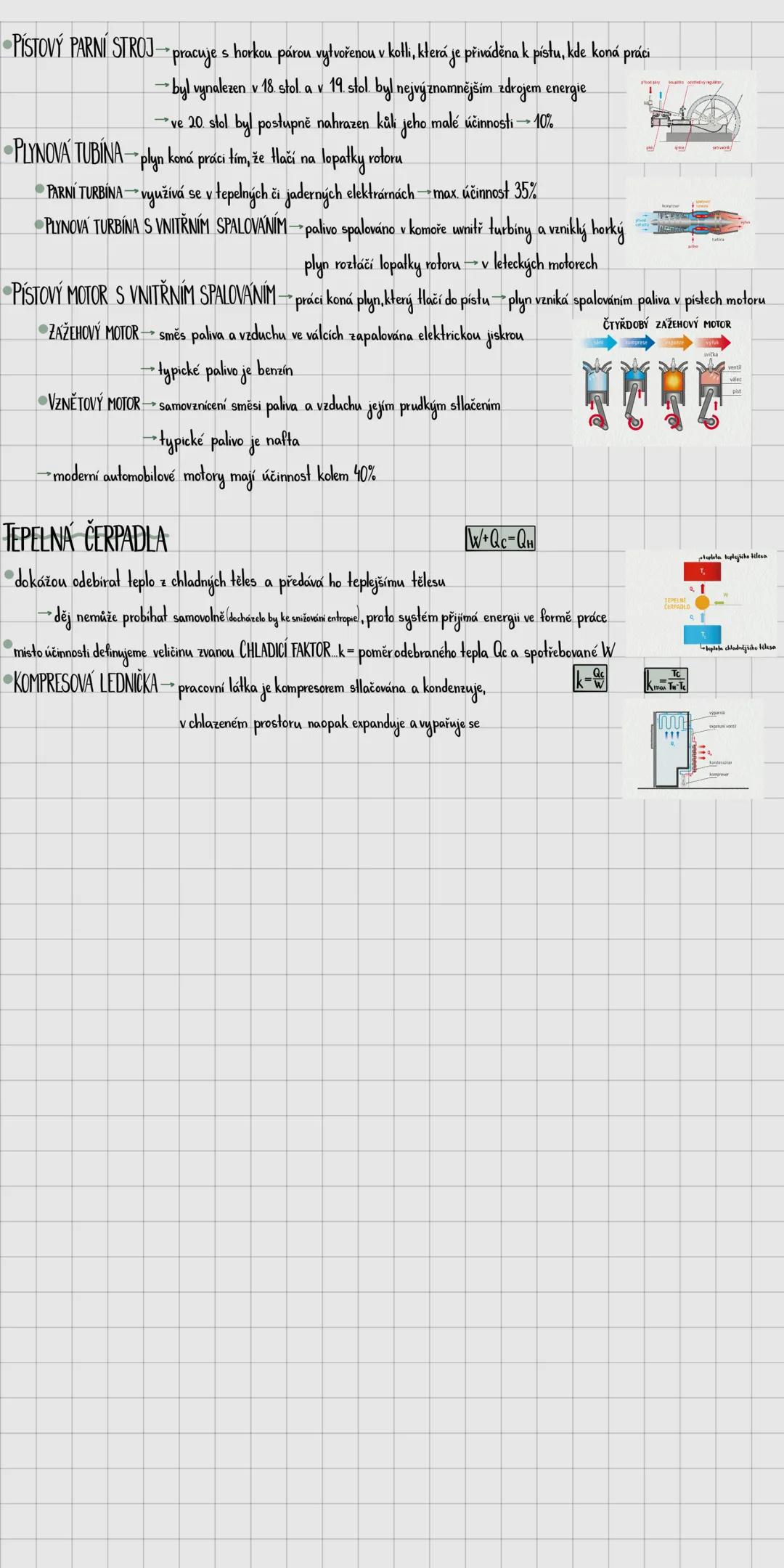 --- OCR Start ---
ADIABATICKÝ DĚJ Q=0
při adiabatickém děj neprobíhá tepelná výměna mezi plynem a okolím
ΔU=W
při adiabatické KOMPRESI (stla