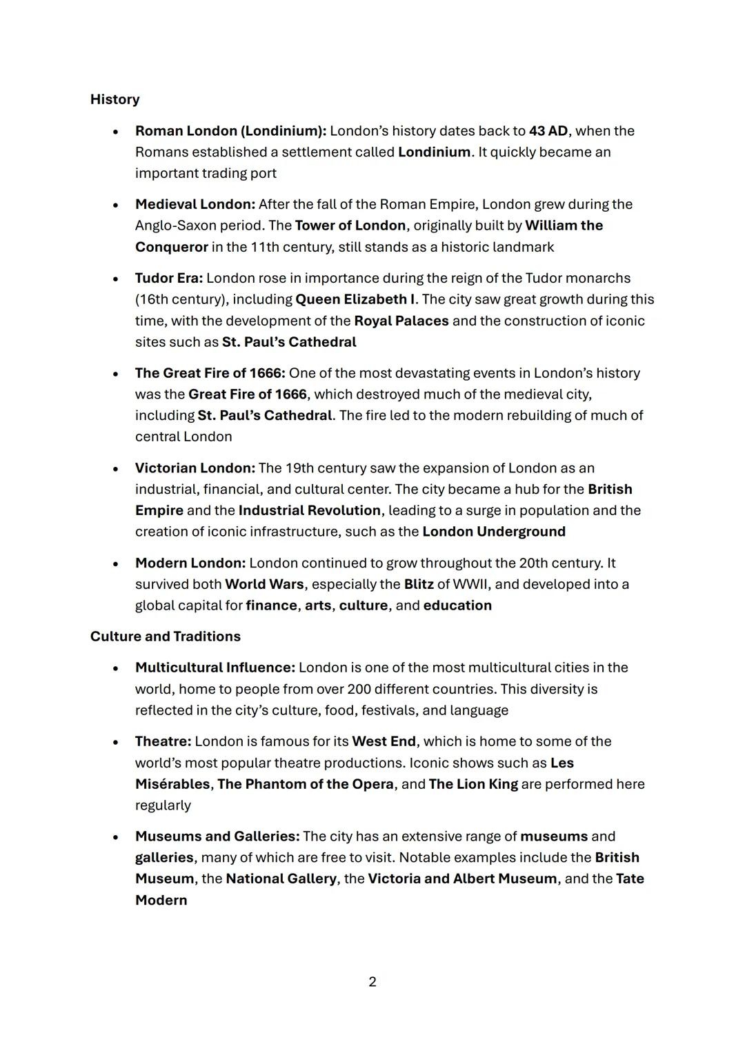 --- OCR Start ---
LONDON
Basic Information
• Location: London is located in the southeastern part of England, along the River
Thames, approx