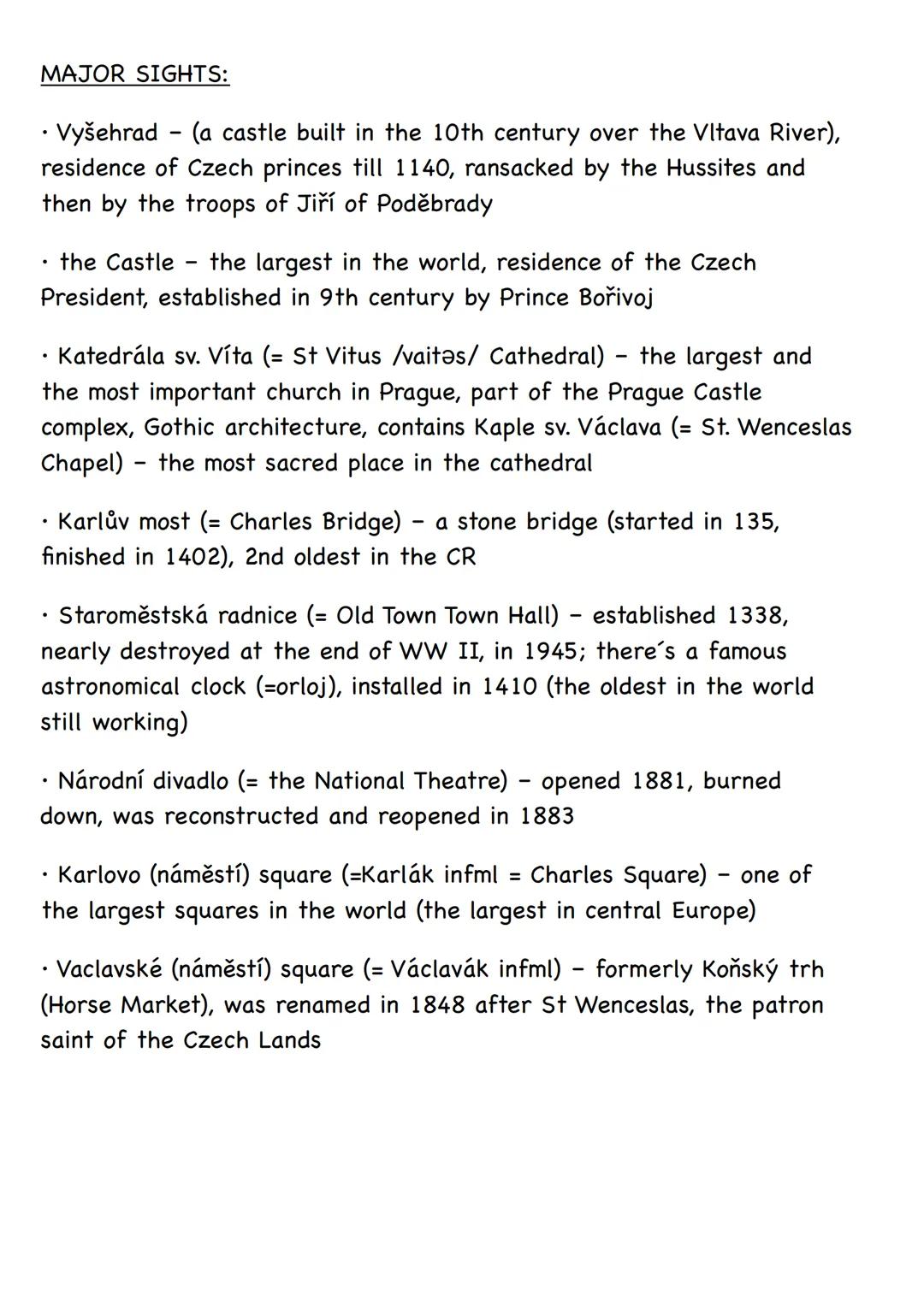 2. PRAGUE
- location: located in central Bohemia, on the Vltava River - size: the
largest city of the CR - population: 1,308,600 - politica