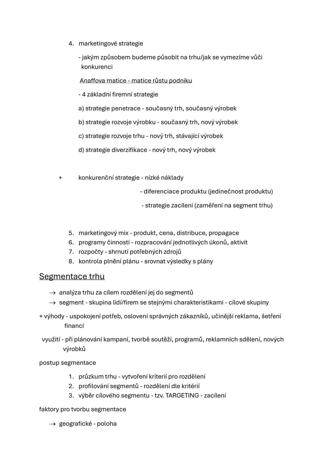 --- OCR Start ---
Základy marketingu - podnikatelské koncepce, průzkum trhu,
marketingový plán
Marketing
→ dodání správných věcí na správné