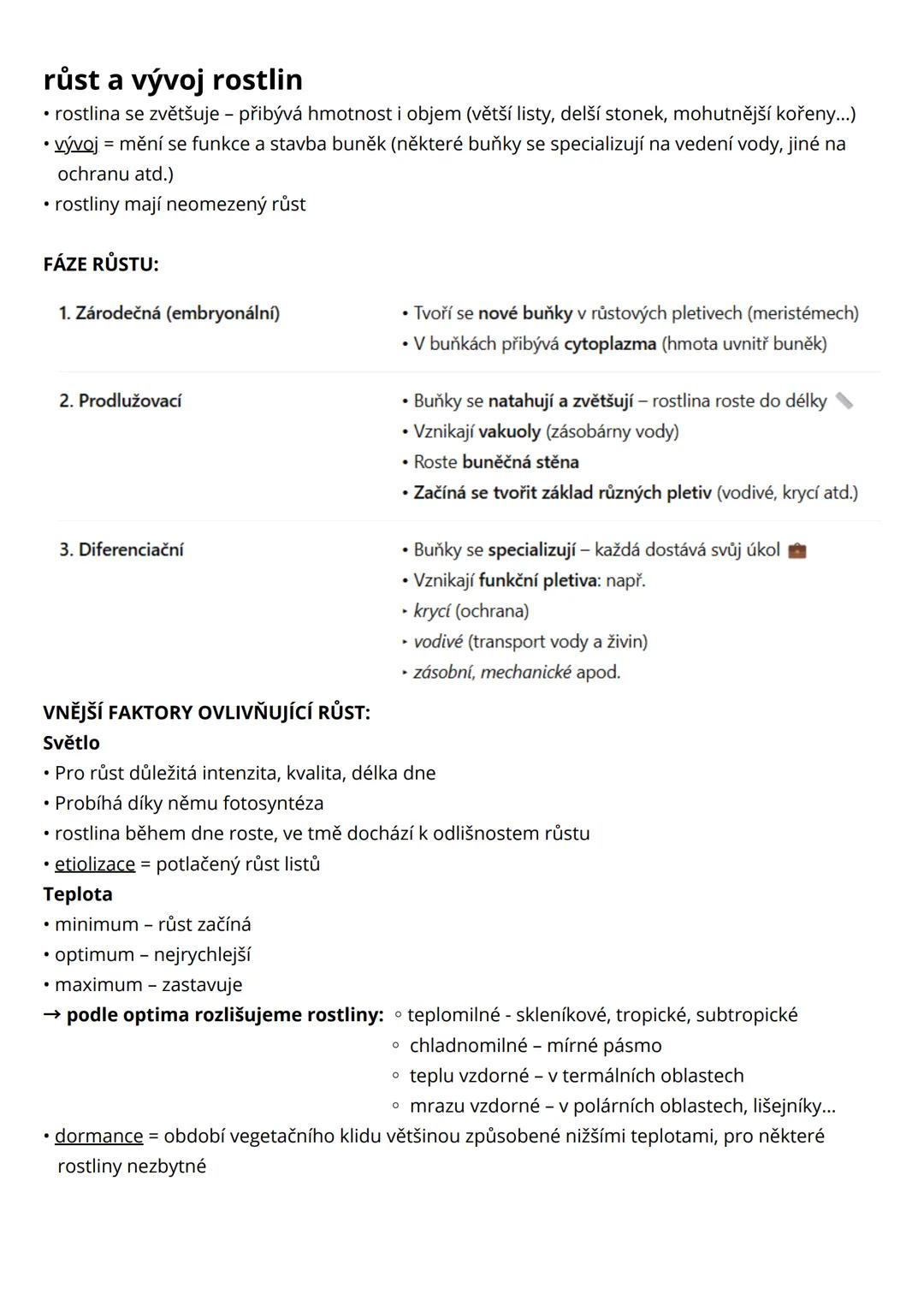 # fyziologie rostlin
= životní funkce rostlin a funkce jejich orgánů: fotosyntéza, dýchání, vodní režim rostliny, transport látek, mineráln