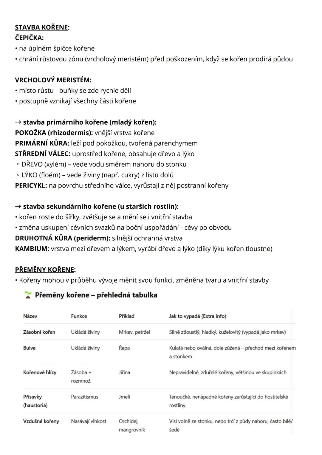 # morfologie rostlin
= vědní obor biologie, který se zabývá vnější stavbou organismů
• soubory pletiv vytvářejí rostlinné orgány, které se