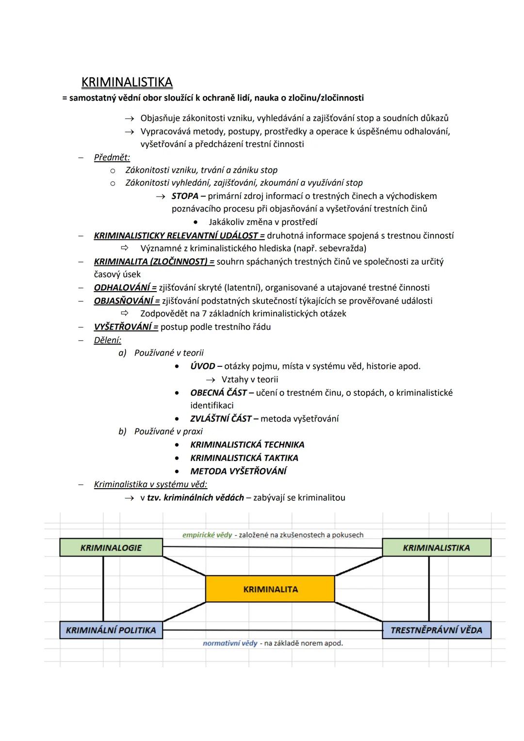 --- OCR Start ---
KRIMINOLOGIE
= věda o kriminalitě, o jejich pachatelích, obětech a její kontrole
Samostatná multidisciplinární a empirická