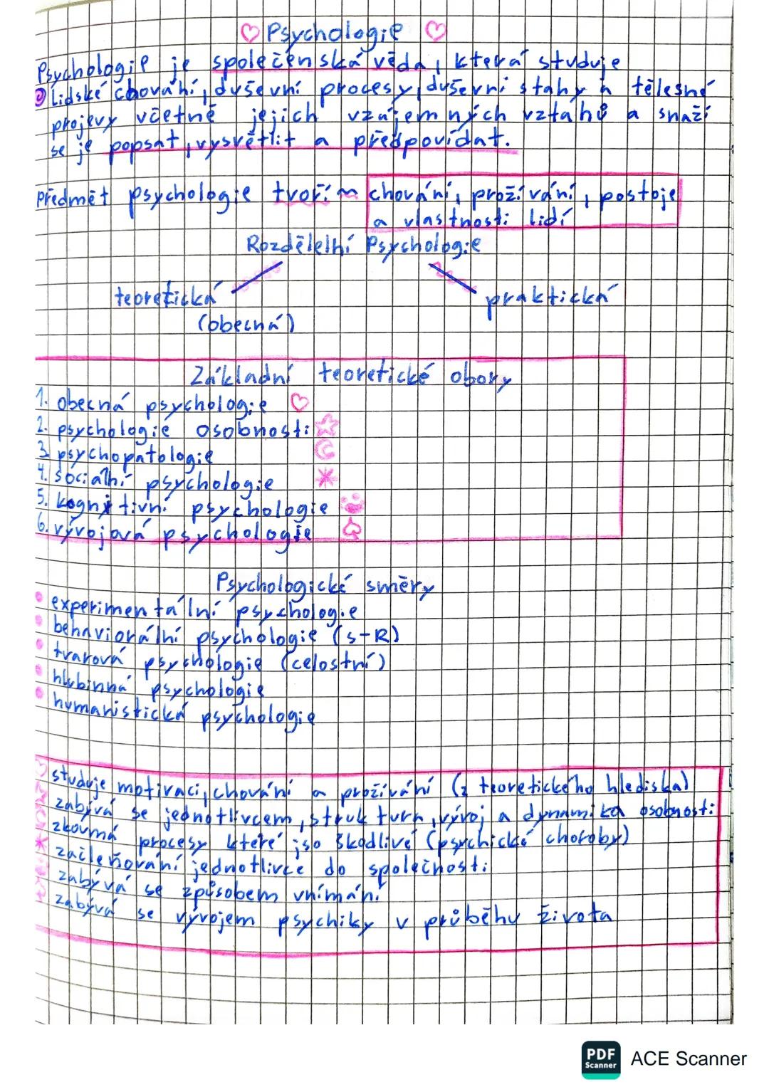 --- OCR Start ---
Psychologie
Psychologie je společenská věda, která studuje
Lidské chování, duševní procesy duševní stavy a tělesné
projevy