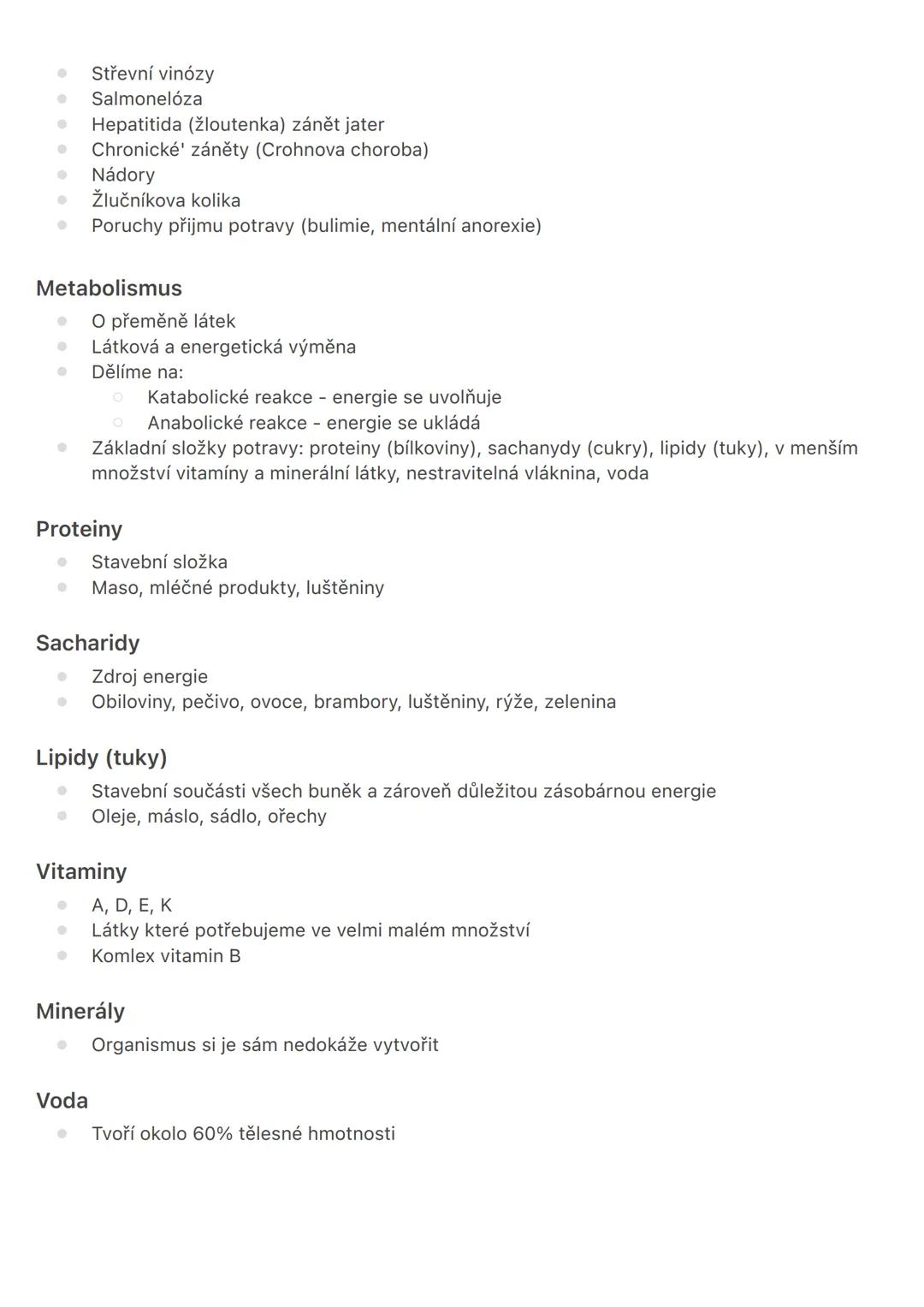 # Trávicí soustava
- Stavba: dutina ústní - hltan - jícen - žaludek - tenké střevo - tlusté střevo - konečník
- Funkce: příjem, zpracováván