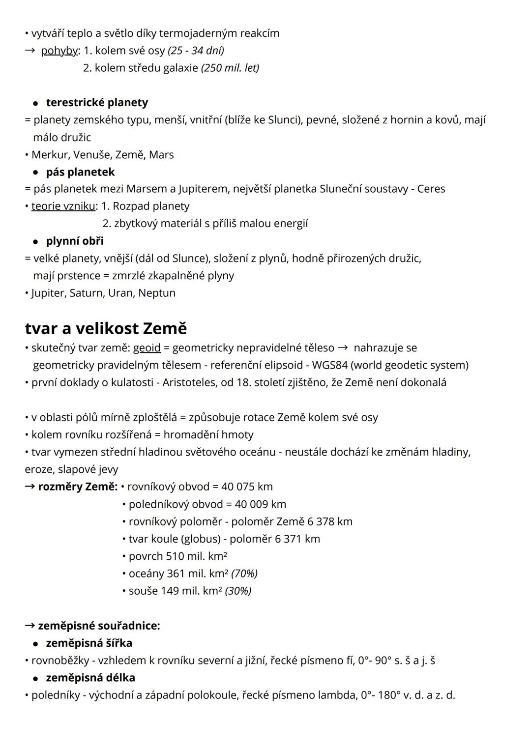 # Planeta Země
vesmír a sluneční soustava
• atlas: str. 8, 9
• Vesmír:
• kosmos (řeckého původu) =VŠE
= nekonečný prostor kolem nás, který