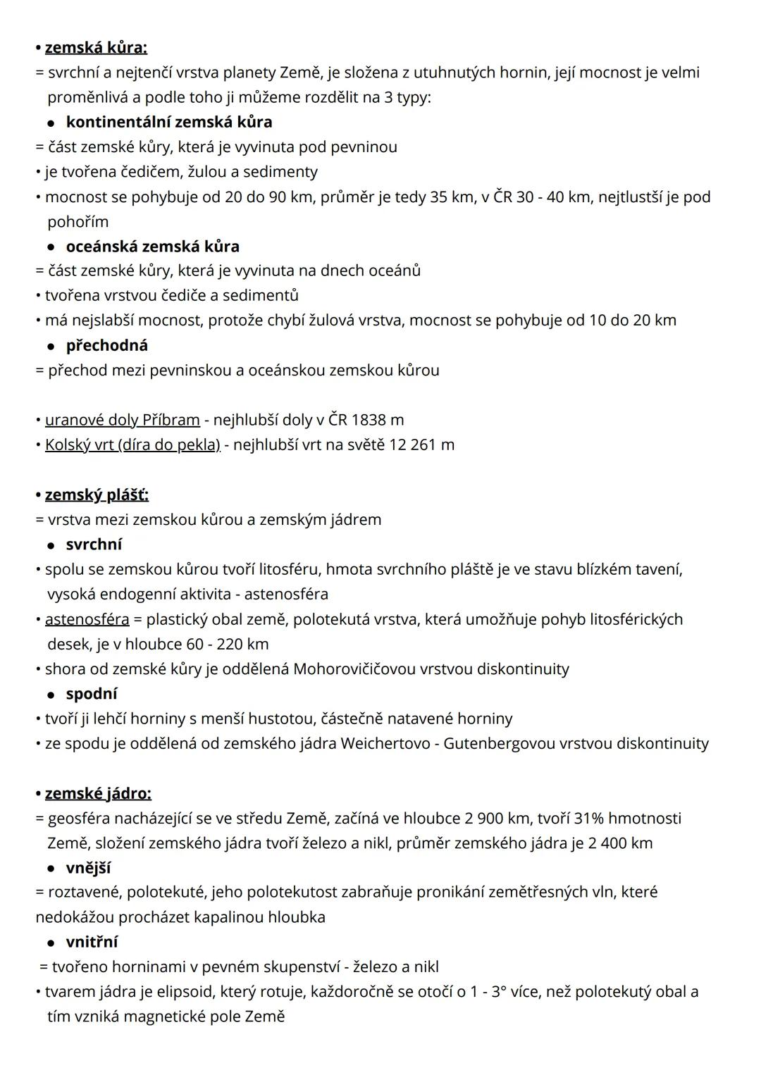 # Litosféra
• litos (kámen) sphere (koule)
= svrchní pevný obal Země, který je v interakci s ostatními sférami Země, litosféra jako celek