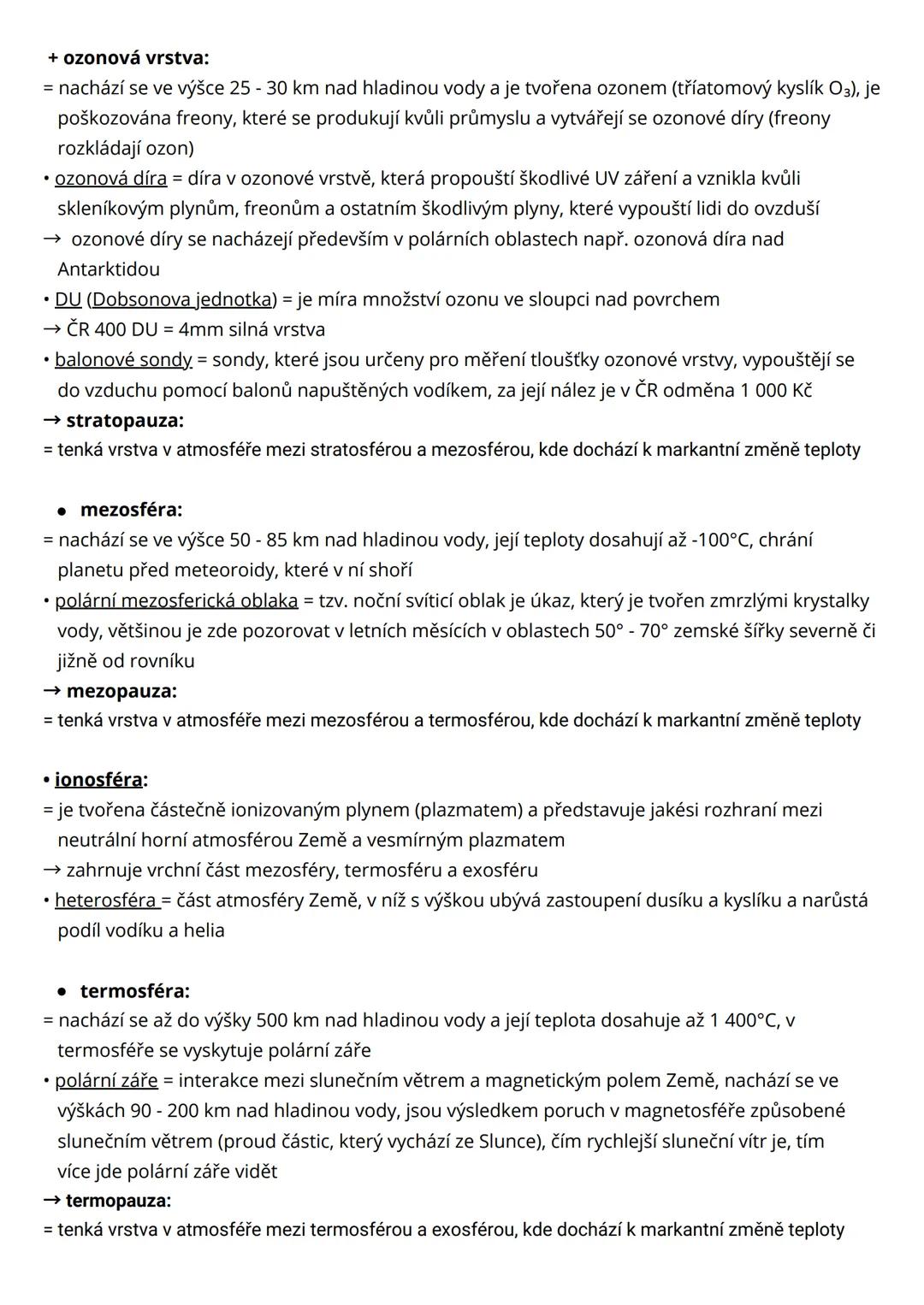 # Atmosféra
* atmos (pára) sphere (koule)
= vzdušný, plynný obal Země, který je na místě udržován gravitací a umožňuje život na zemi,
ovli