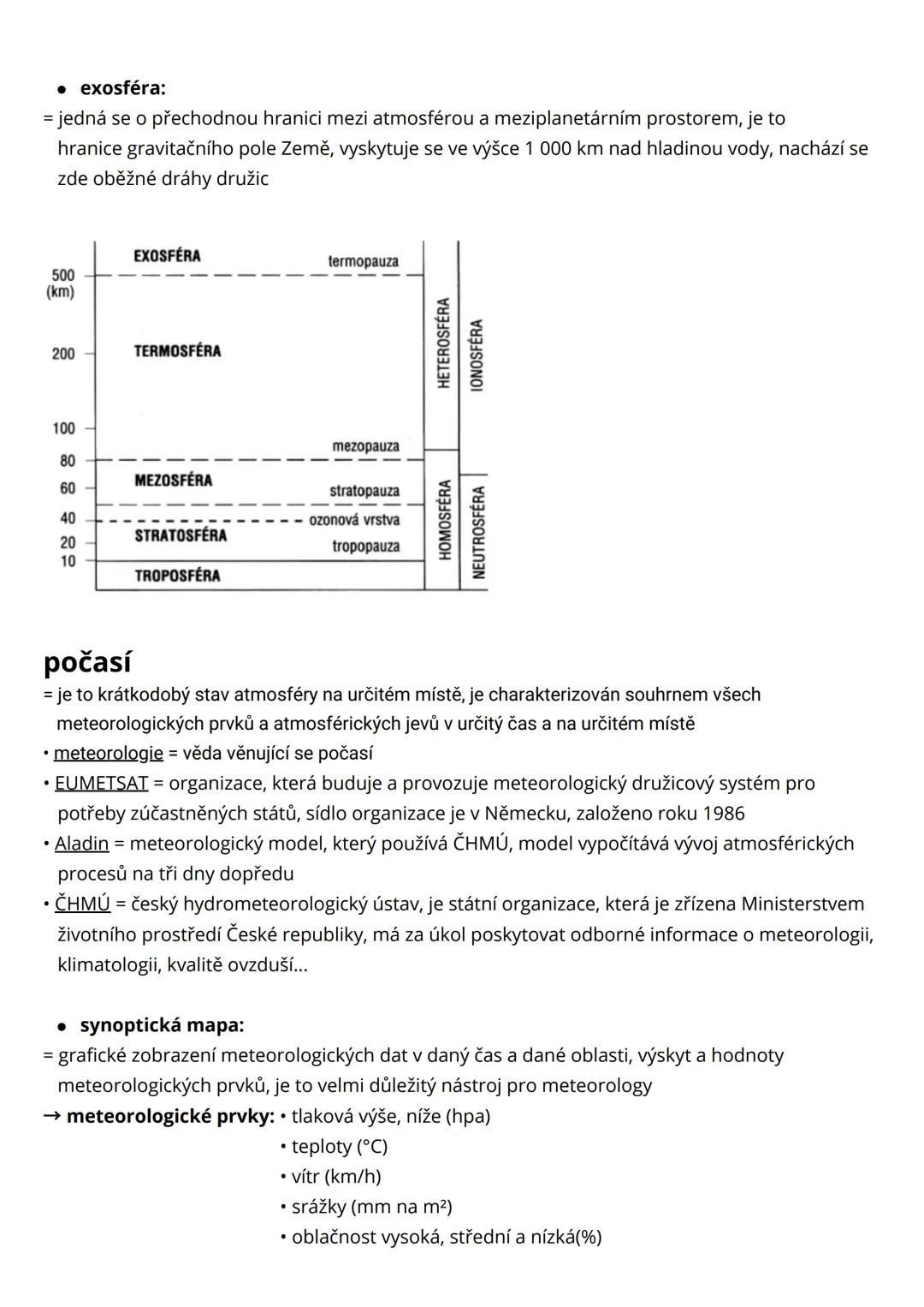 # Atmosféra
* atmos (pára) sphere (koule)
= vzdušný, plynný obal Země, který je na místě udržován gravitací a umožňuje život na zemi,
ovli
