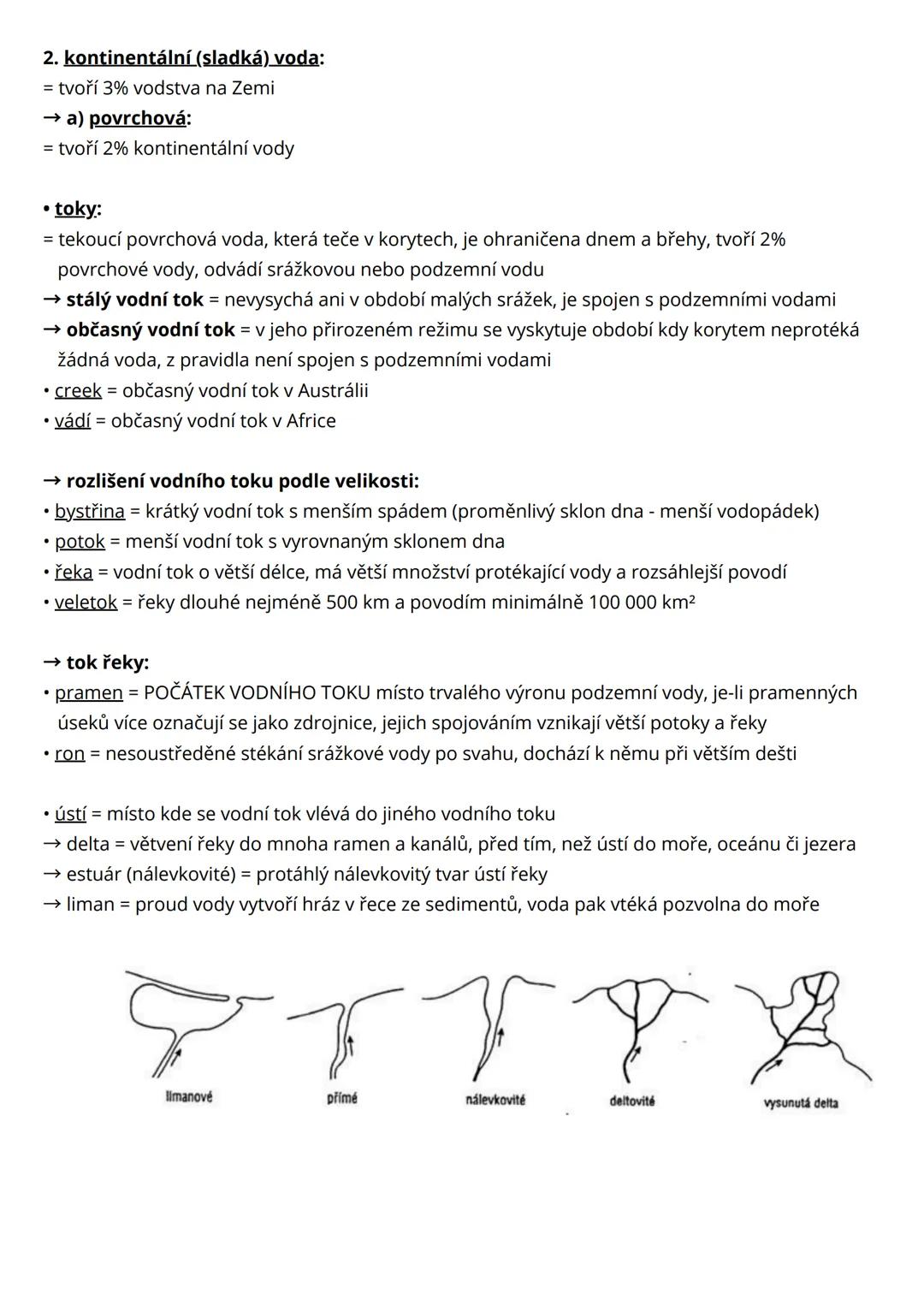 # Hydrosféra
• hydro (voda) sphere (koule)
= vodní obal Země, zahrnuje veškeré vodstvo na Zemi v různých skupenstvích, voda tvoří 71%
(510