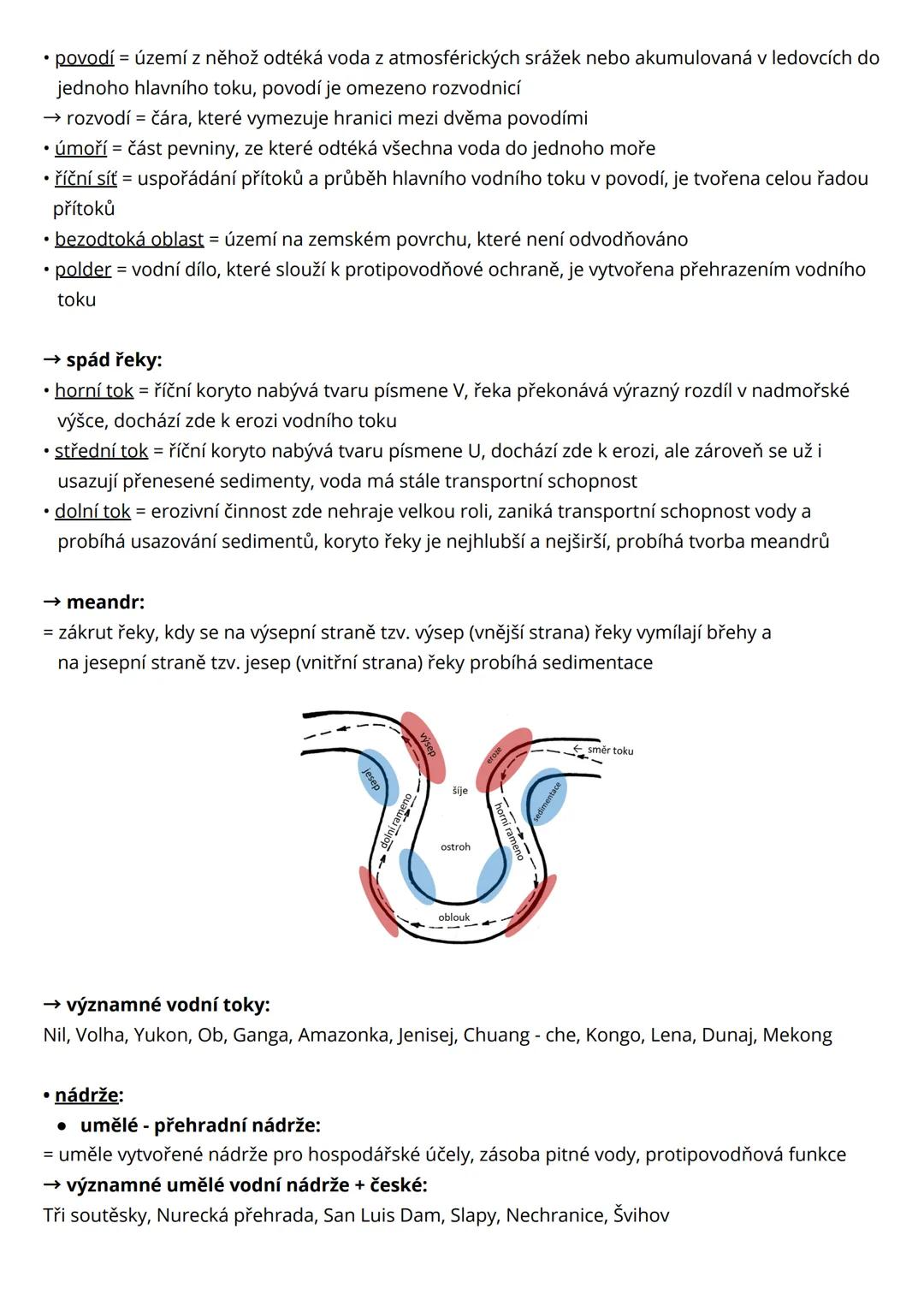 # Hydrosféra
• hydro (voda) sphere (koule)
= vodní obal Země, zahrnuje veškeré vodstvo na Zemi v různých skupenstvích, voda tvoří 71%
(510