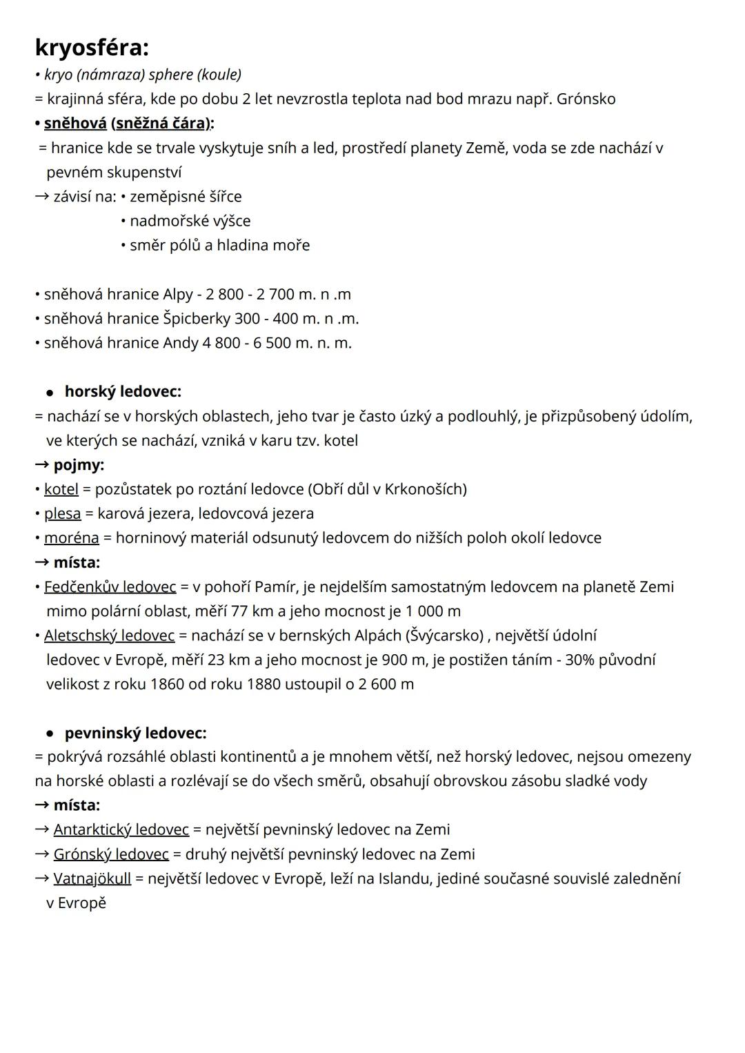 # Hydrosféra
• hydro (voda) sphere (koule)
= vodní obal Země, zahrnuje veškeré vodstvo na Zemi v různých skupenstvích, voda tvoří 71%
(510
