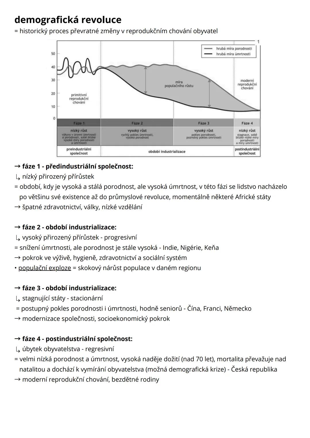 --- OCR Start ---
Obyvatelstvo - demografie a sídla
démos (lid) grafein (psát)
• demografie = věda, která studuje lidské populace, zabývá se
