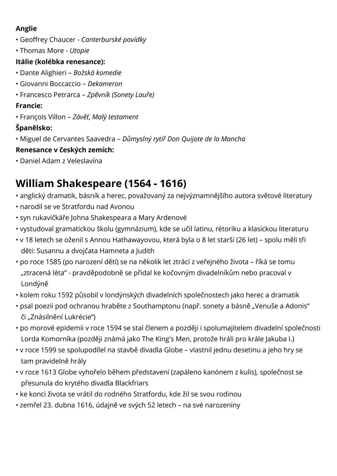 --- OCR Start ---
Romeo a Julie
William Shakespeare
• 1. část:
→ téma, myšlenka, motivy:
⚫ téma = nešťastná láska dvou mladých lidí pocházej