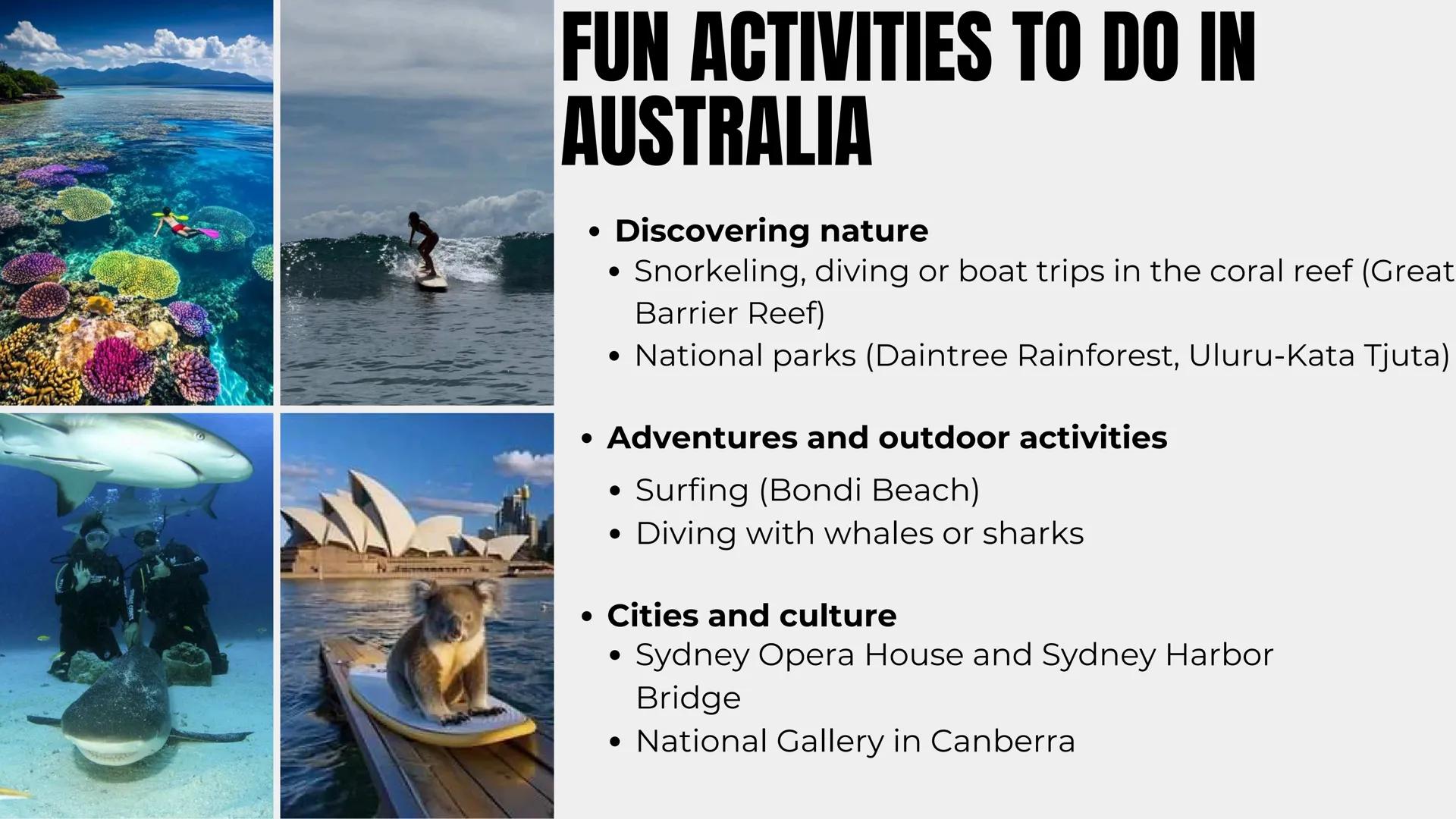 # AUSTRALIA # GEOGRAPHY OF AUSTRALIA
- It is located in the Southern Hemisphere
- It is an island, surrounded by Indian and Pacific oceans