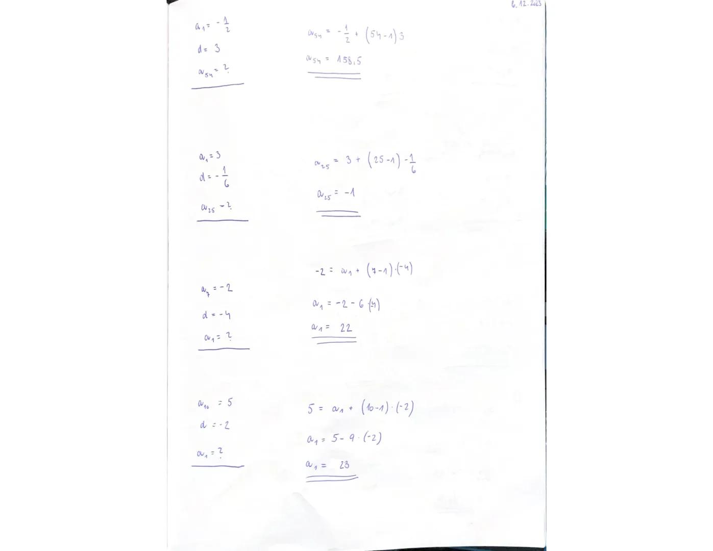 # ARITMETICKÁ POSLOUPNOST
2,4,6,8,10,12,14
6,3,0,-3,-6-9
-719,17,25, 33
$a$
$d$ deference
↓
$a_1, a_2, a_3, a_4, a_5, a_6$ ... $a_{n