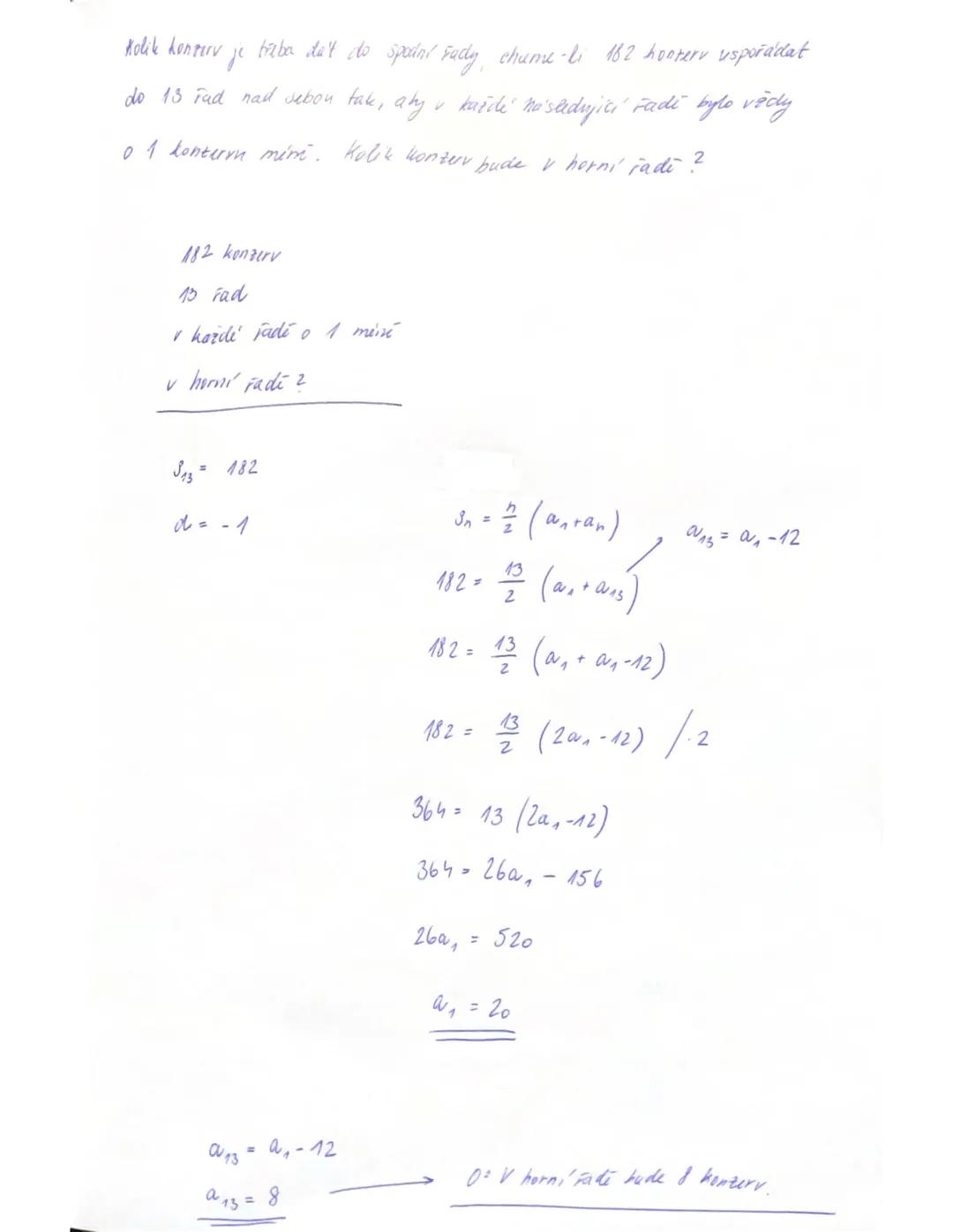 # ARITMETICKÁ POSLOUPNOST
2,4,6,8,10,12,14
6,3,0,-3,-6-9
-719,17,25, 33
$a$
$d$ deference
↓
$a_1, a_2, a_3, a_4, a_5, a_6$ ... $a_{n