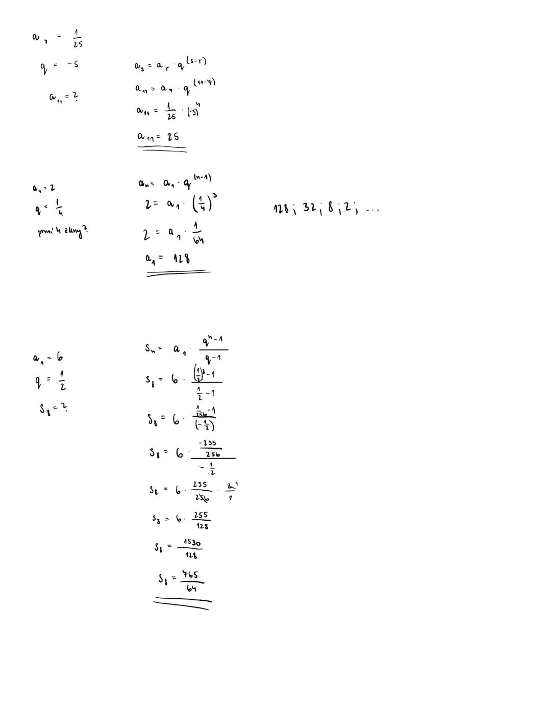 7.1.2024
# GEOMETRICKA POSLOUPNOST
- posloupnost je geometrická právě tehdy, jestliže podíl dou sousedních členu je konstantní
3, 6, 12, 24