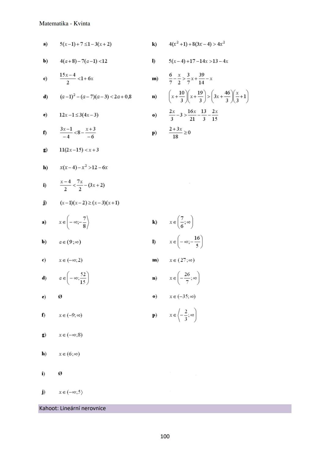 Matematika - Kvinta
Číselné obory..................................................3
Množiny................................................