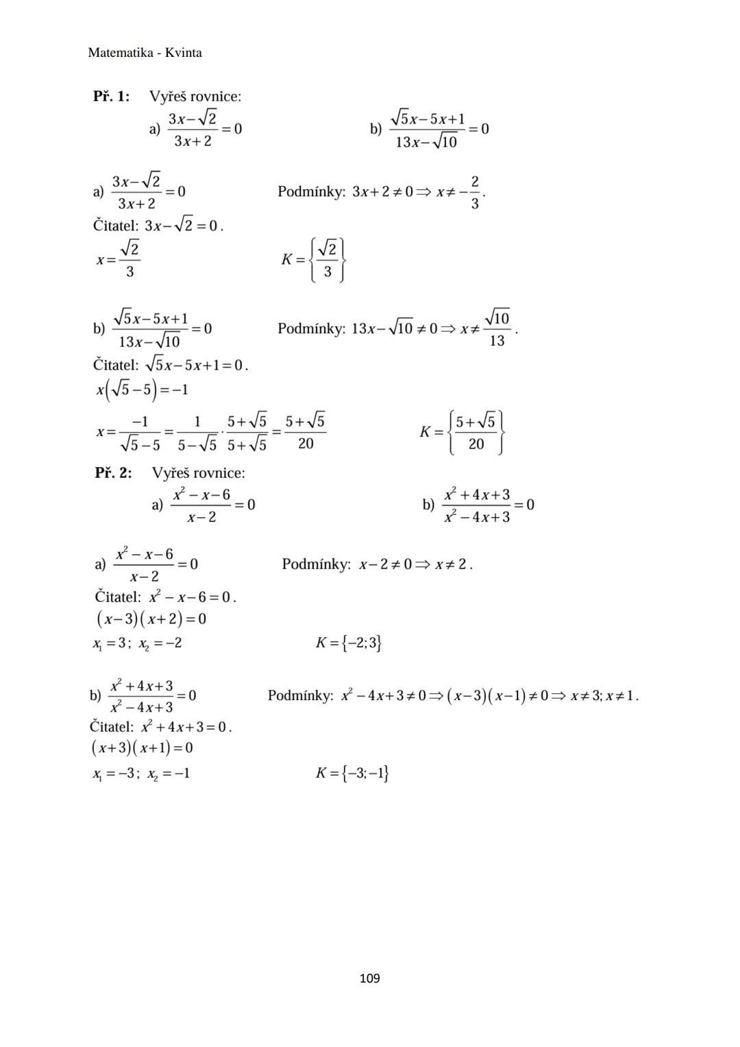 Matematika - Kvinta
Číselné obory..................................................3
Množiny................................................