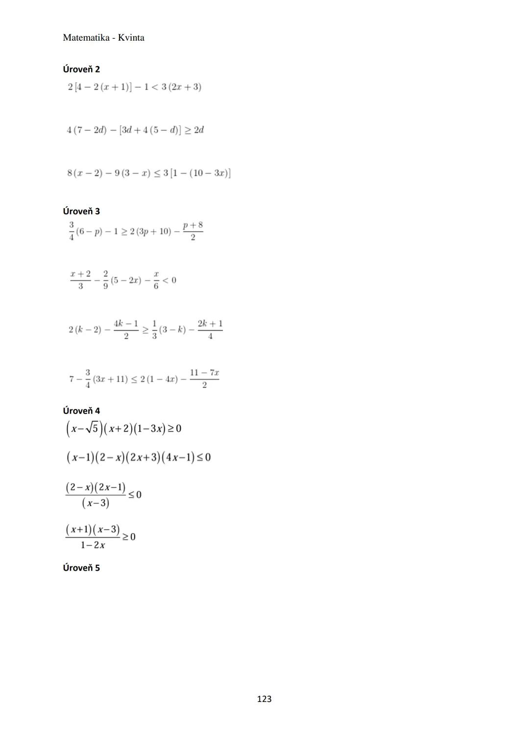Matematika - Kvinta
Číselné obory..................................................3
Množiny................................................