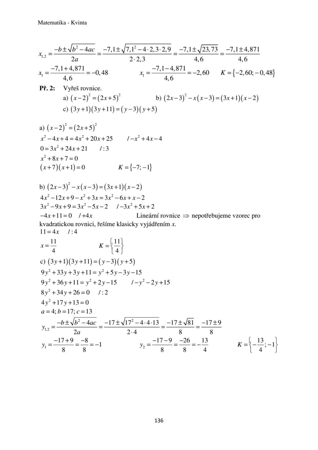 Matematika - Kvinta
Číselné obory..................................................3
Množiny................................................