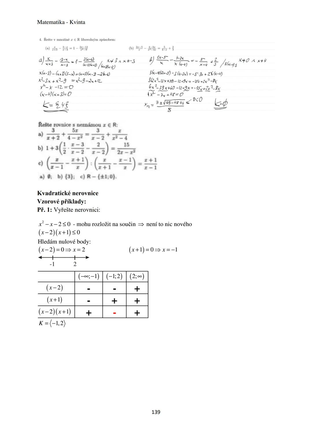 Matematika - Kvinta
Číselné obory..................................................3
Množiny................................................