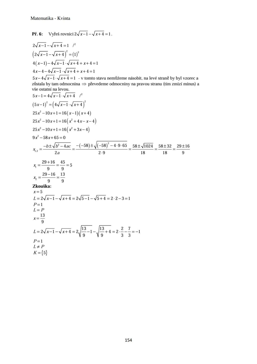 Matematika - Kvinta
Číselné obory..................................................3
Množiny................................................