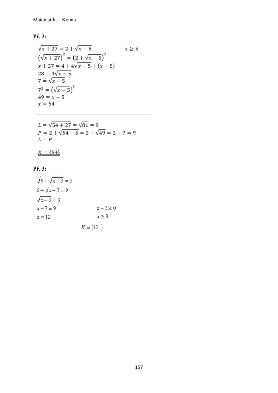 Matematika - Kvinta
Číselné obory..................................................3
Množiny................................................