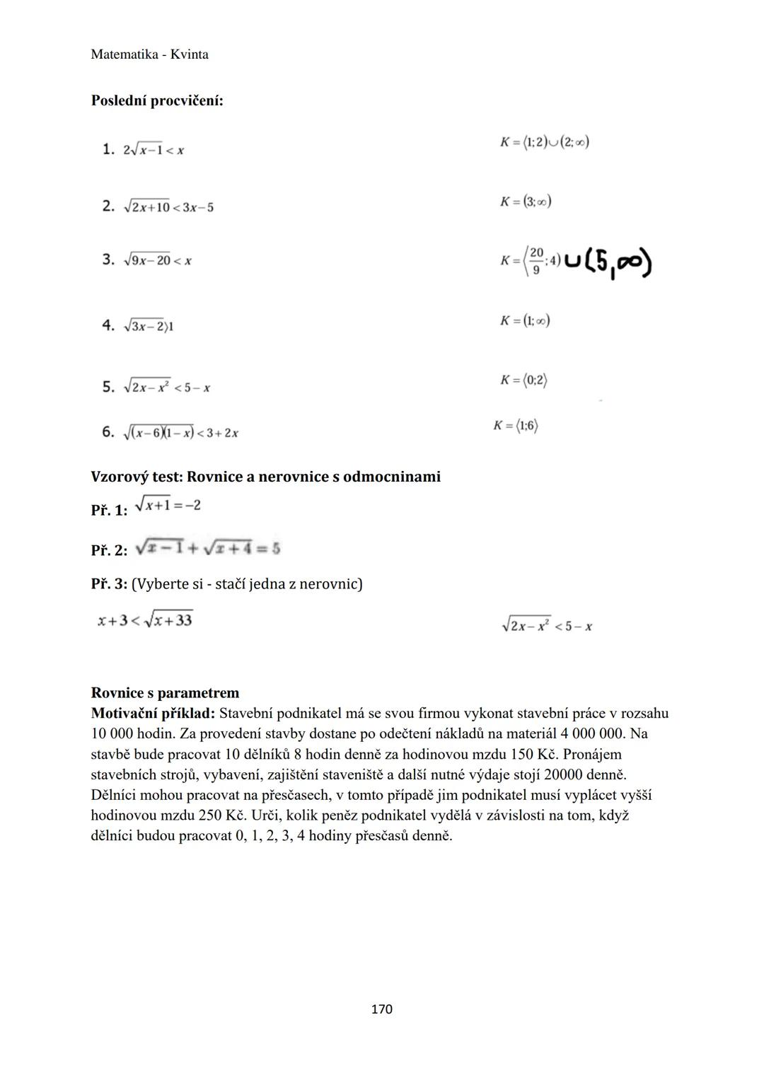 Matematika - Kvinta
Číselné obory..................................................3
Množiny................................................