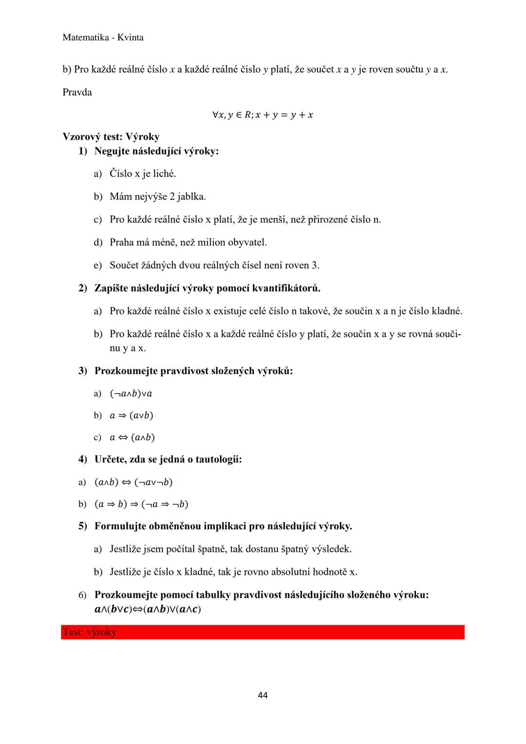 Matematika - Kvinta
Číselné obory..................................................3
Množiny................................................