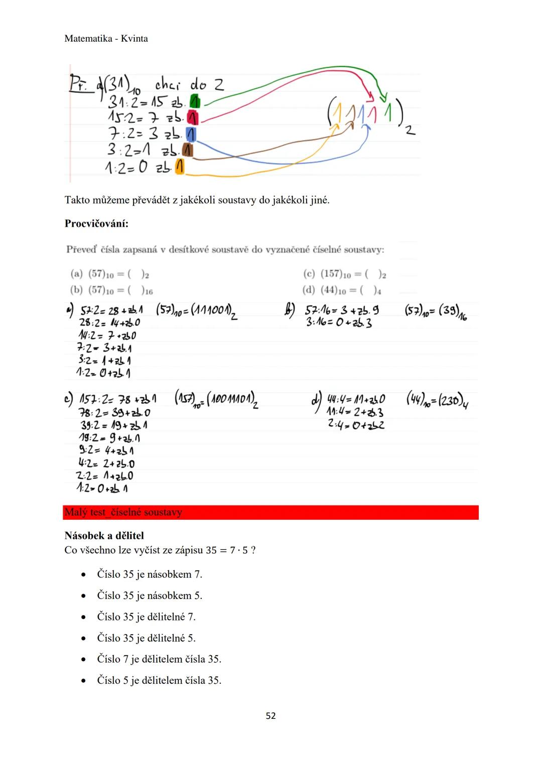 Matematika - Kvinta
Číselné obory..................................................3
Množiny................................................