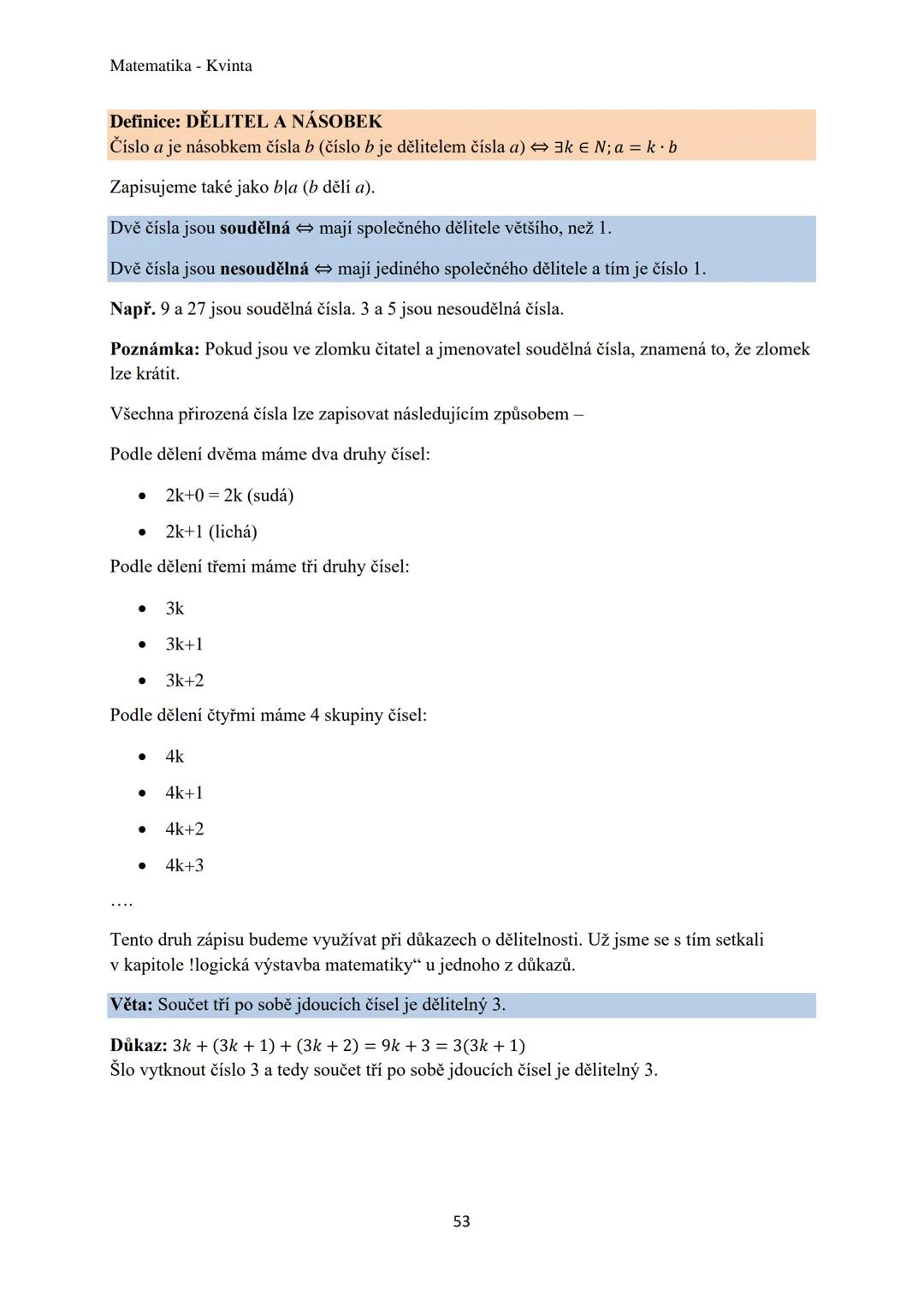 Matematika - Kvinta
Číselné obory..................................................3
Množiny................................................