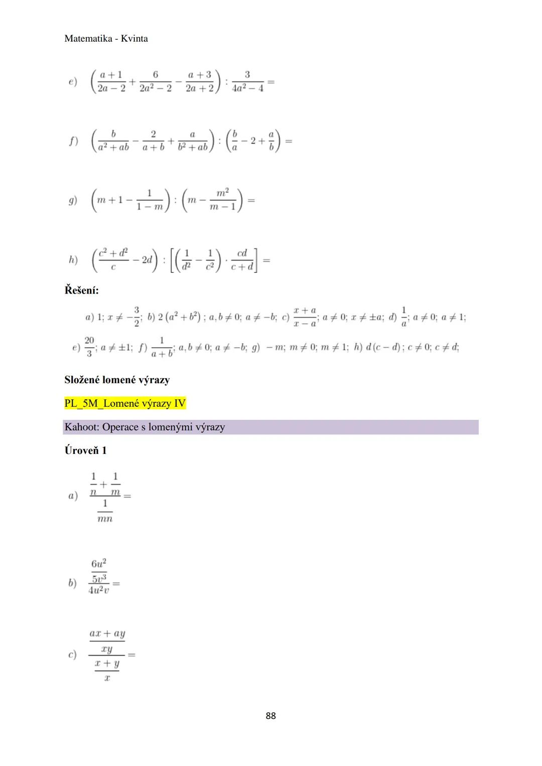 Matematika - Kvinta
Číselné obory..................................................3
Množiny................................................