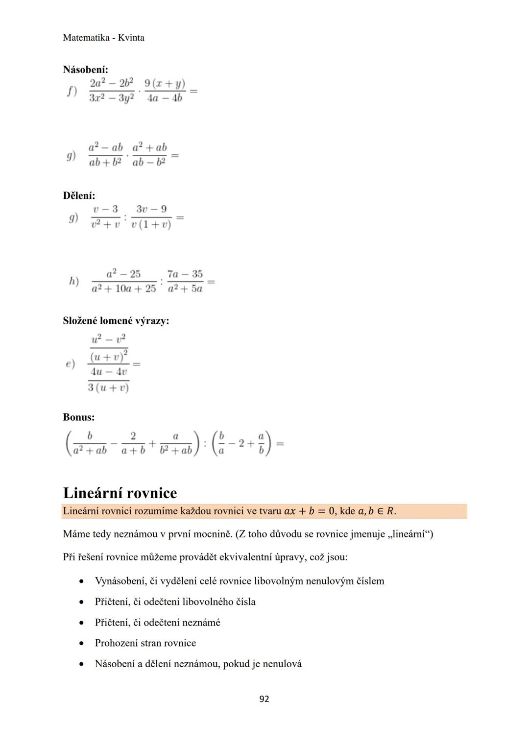 Matematika - Kvinta
Číselné obory..................................................3
Množiny................................................
