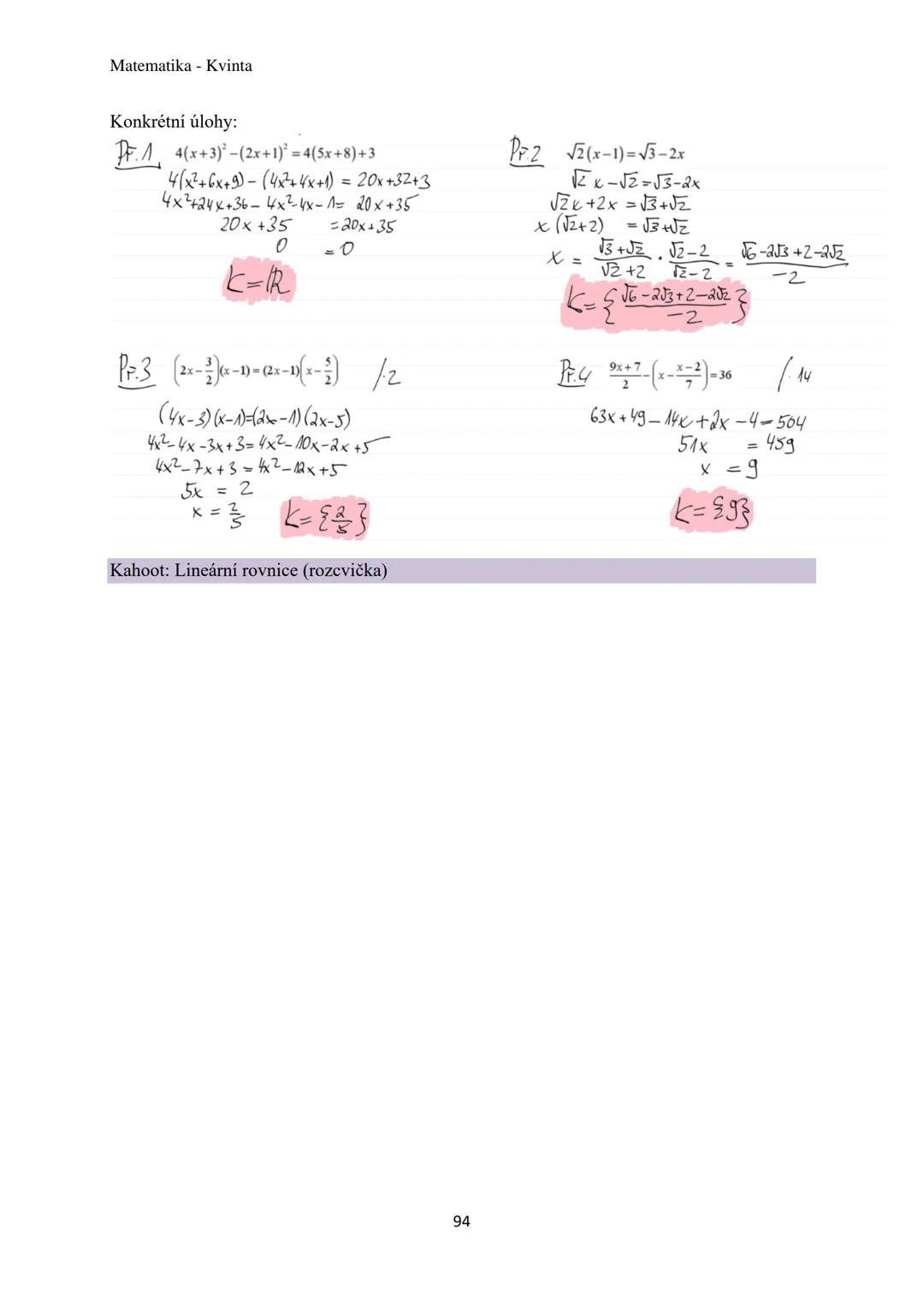 Matematika - Kvinta
Číselné obory..................................................3
Množiny................................................